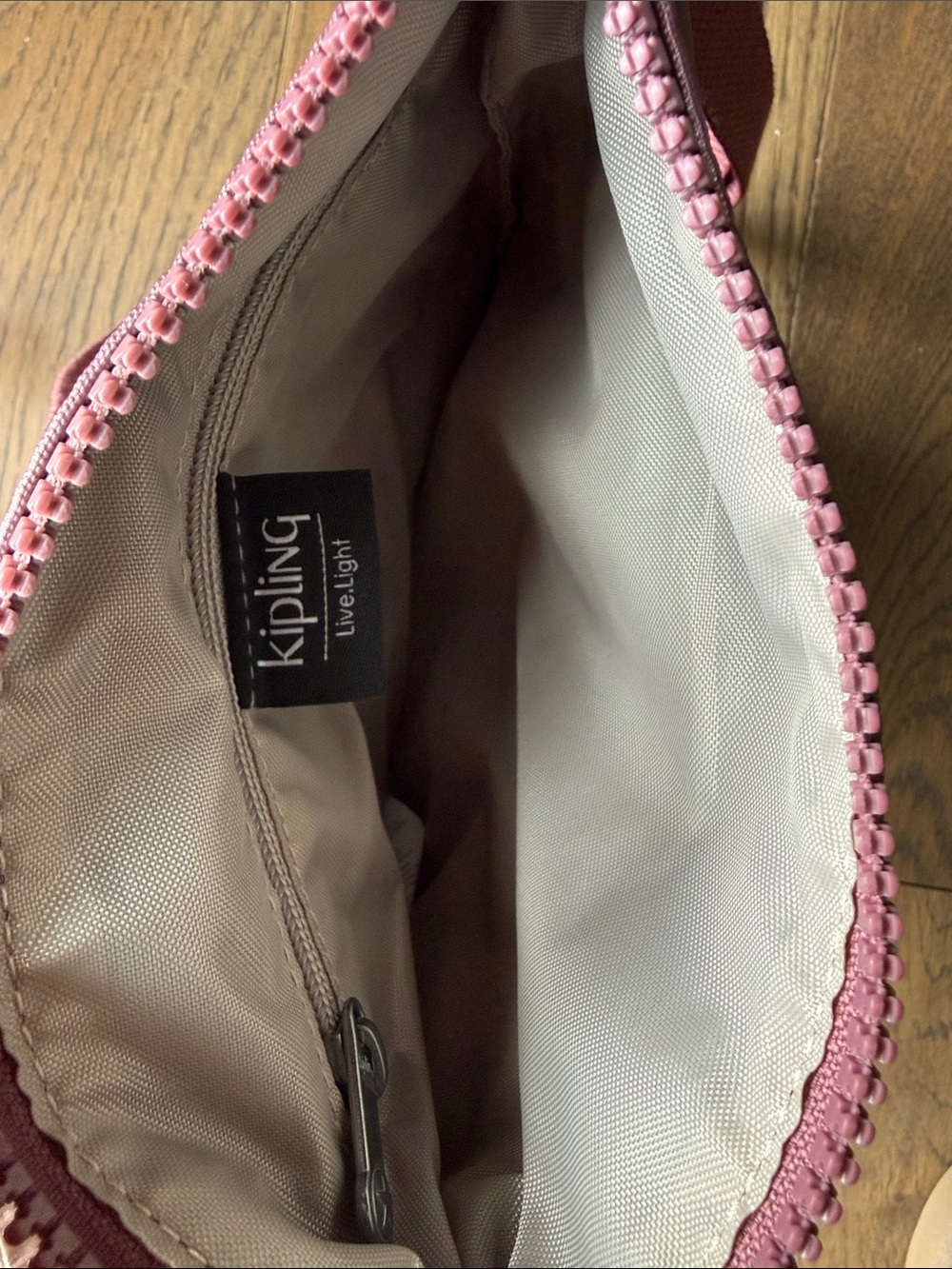 Kipling Keiko Mini Bag Dual Crossbody Pair in Blush and Dusty Rose - Picture 3 of 4